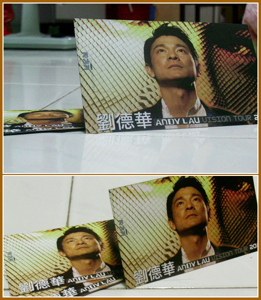 Andy Lau Vision Tour 2005 Postcard