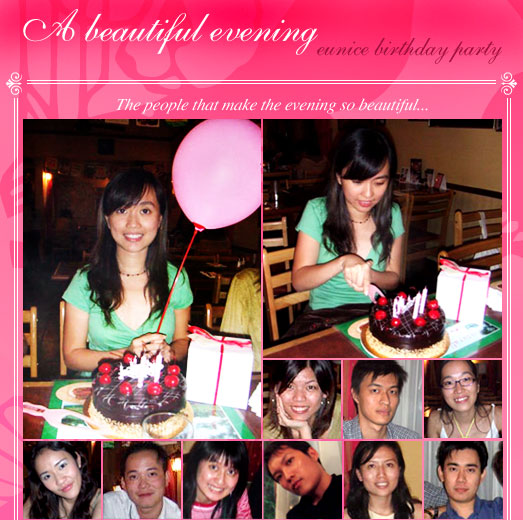 A beautiful evening: eunice birthday party