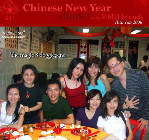 Chinese New Year dinner with MMU friends.