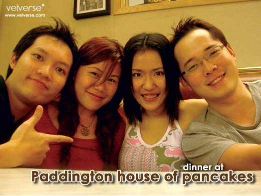 Dinner at Paddington house of pancakes