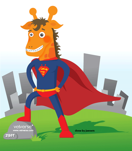 Super Giraffe by Jae Sern