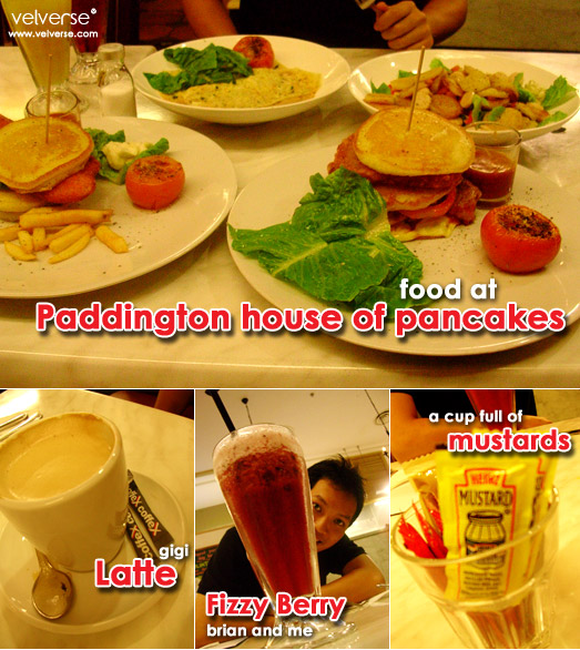 Food at Paddington House of Pancakes