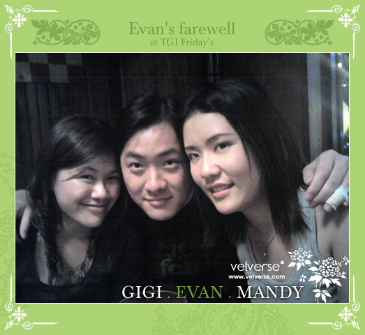 Evan's Farewell Dinner at TGI Friday's